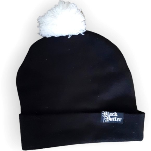 One h**** of a butler goth wicca emo pompom toque one size - Picture 2 of 5